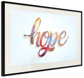 Artgeist Plagát - Hope [Poster] Veľkosť: 90x60, Verzia: Zlatý rám s passe-partout