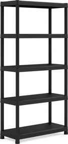 KIS-KETER Tribac 009980BK01 Regál s 5 policami, šírka 90 cm