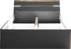 Posteľ Mars 140x200 cm, so zásuvkami a osvetlením