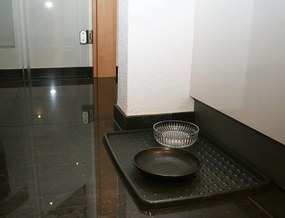 Odkvapkávač na topánky, podložka ANTI-DROPS, 48x37 cm, antracit