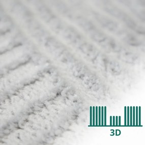 Angel Carpet, Kusový koberec Zafiro 25 Grey, 60x110, šedá, kancelária