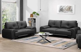 Sedacia súprava omega Lux 3+2+1, černá (Vega 99)