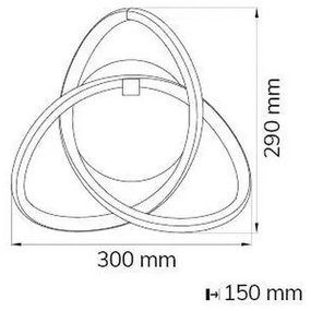 Wofi 4134.01.88.9000 - LED Nástenné svietidlo INDIGO LED/14W/230V