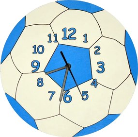 Detské hodiny Futbal – modré