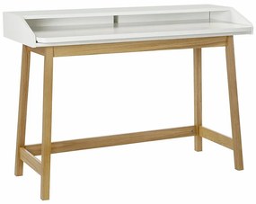 Pracovný stôl s bielou doskou Woodman St. James