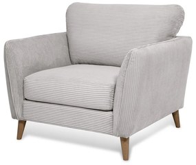 Svetlosivé menčestrové kreslo Paris – Scandic