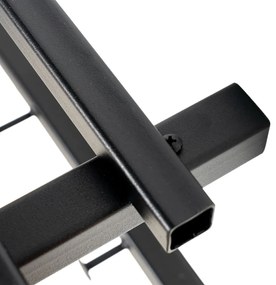 Čierny kovový nástenný vešiak s poličkou Marco – Spinder Design