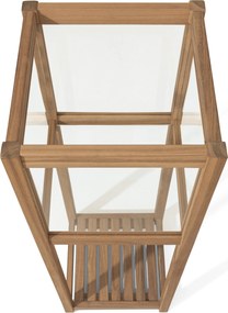 Ozdobný lampáš s poličkou