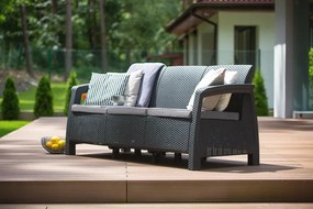 Záhradná pohovka Allibert Corfu Love Seat Max - Graphite