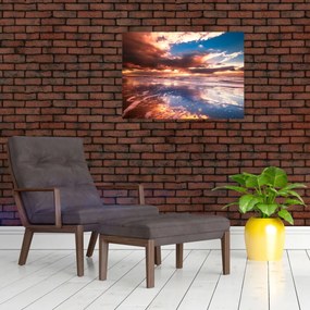 Obraz - Večerná pláž (70x50 cm)