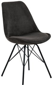 Tmavosivá jedálenská stolička Eris - Actona