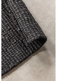 Čierny jutový koberec 80x150 cm Bouclé – Hanse Home