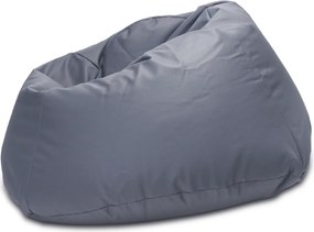 INTERMEDIC SK - Sedací vak MAXI 140x70 cm | extra veľký vak na sedenie a ležanie, 570 l Farba: E15 - Sivá tmavá (Ekokoža)