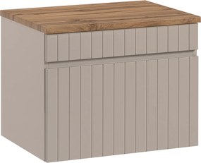 Comad Kúpeľňová skrinka pod doskové umývadlo Iconic Cashmere 60 kašmír/dub coast evoke
