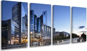 Obraz na stenu 4 dielny MESTO ME111E41 - 120x60 cm