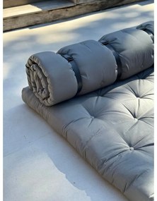 Tmavosivá rozkladacia pohovka vhodná do exteriéru Karup Design Design OUT™ Buckle Up Dark Grey