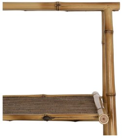 Bambusový regál v prírodnej farbe 48x100x45 cm Manali – Ixia