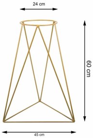 Stojan na kvety Ment 60 cm zlatý