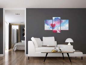 Obraz - Ružový strom srdca (90x60 cm)
