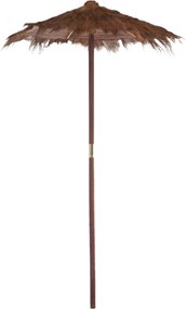 Hnedý slnečník z kokosových listov Cocoleaf - Ø 150 * 270 cm