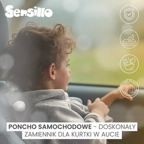 SENSILLO Pončo do autosedačky PINK PLUSH