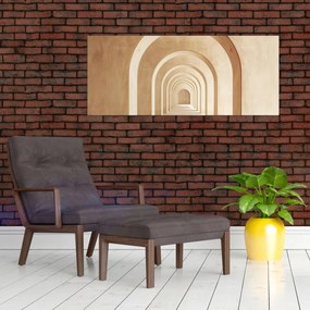 Obraz - Béžový priechod (120x50 cm)