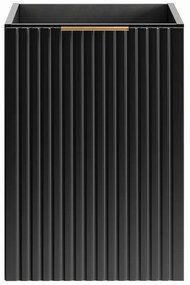 Závěsná skříňka pod umyvadlo Casad s deskou 120 cm dub wotan/černá