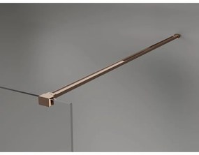 Mexen Lunar sprchová stena ľavá 110 x 200 cm, 8mm číre sklo, ružové zlato, 830-110-000-60-00-L