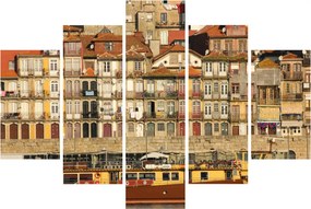Obraz - Nábrežná štvrť, Portugalsko (150x105 cm)
