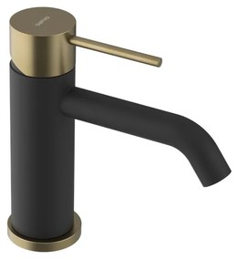 Sapho Sapho, ULTRAMIX stojanková umývadlová batéria, čierna matná/zlato mat, UT002BG