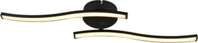 Globo 67178S - LED Prisadený luster TYLER LED/12W/230V čierna