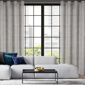 ZÁVES NA KRÚŽKOCH EVA MINGE TIFFANY 135X250 CM STRIEBORNÁ