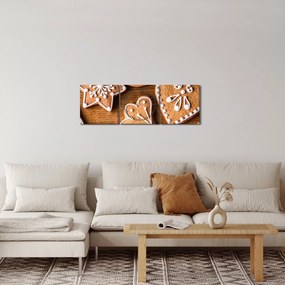 Obraz - Medovníčky (s hodinami) (90x30 cm)