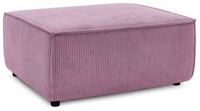 Ružový menčestrový taburet Nihad – Bobochic Paris