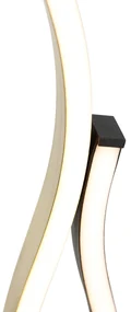 Design tafellamp zwart met goud incl. LED dimbaar - Blaze