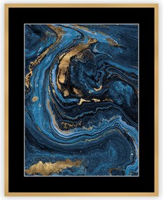 Obraz Pouring blue I 40 x 50cm