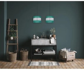 Luster na lanku CORAL 2xE27/60W/230V zelená