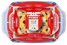 Sada 3× zapekacích misiek PYREX 1,4/3/4 l