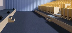 Koberce Breno Metrážny koberec REWIND 900 Braille 5151, šíře role 400 cm, modrá