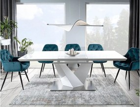 SI Čerešňová zamatová stolička tyrkysová