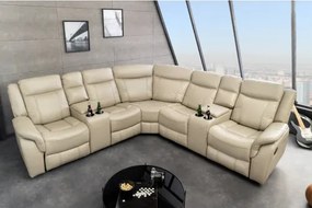 Rohová sedacia súprava Relax 47589 Hollywood - Béžová  - Komfort-nábytok