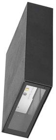 LED Solution Čierne fasádne LED svietidlo obdĺžnikové 4W IP65 Farba svetla: Teplá biela 218561
