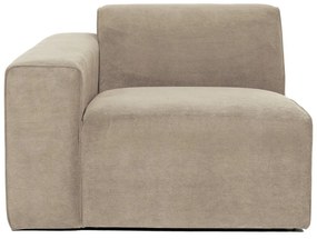 Béžový menčestrový modul pohovky (ľavý roh) Sting - Scandic