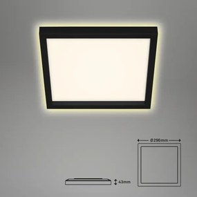 Briloner 7362-015 - LED Stropné svietidlo CADRE LED/18W/230V 29,6x29,6 cm čierna
