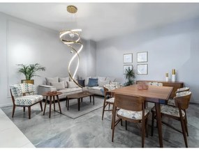 MAXLIGHT P0483D -LED S. luster na lanku RITZ LED/100W/230V pr. 60 cm CRI 90 mosadz