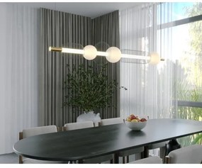 MAXLIGHT P0593 - LED Luster na lanku BORA LED/29W/230V biela/čierna