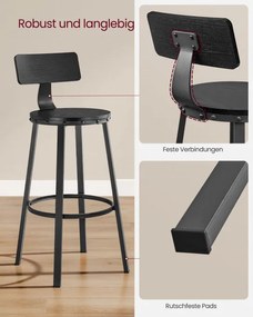 Set vysokých barových stoličiek LBC026B56V1