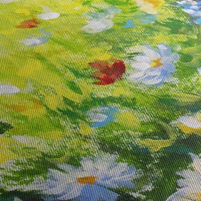 Obraz rozkvitnutej lúky, olejomaľba (70x50 cm)