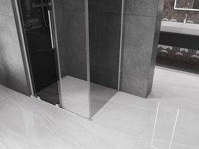 Mexen Velar L, sprchový kút s posuvnými dverami 110 x 70 cm, 8mm šedé sklo, chrómová, 871-110-070-43-01