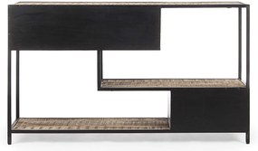 Konzolový stolík roder 140 x 82 čierny MUZZA